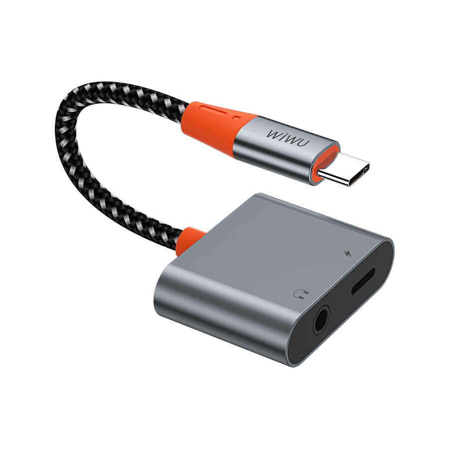 Wiwu LT10 Type-C To 3.5mm Aux Çevirici Ses Adaptörü - 1 Wiwu LT10 Type-C To 3.5mm Aux Çevirici Ses Adaptörü - 1